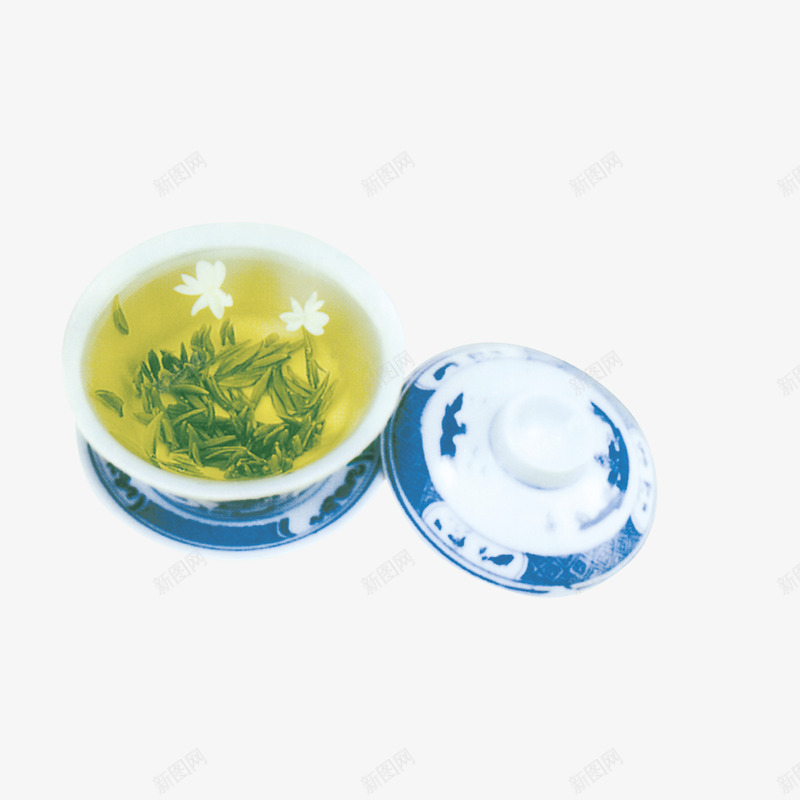 茉莉花茶png免抠素材_新图网 https://ixintu.com 泡好的茶 茶具 茶叶