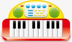 玩具钢琴儿童玩具矢量图高清图片