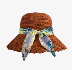 可折叠遮阳帽女夏天韩版潮可折叠手编遮阳帽高清图片