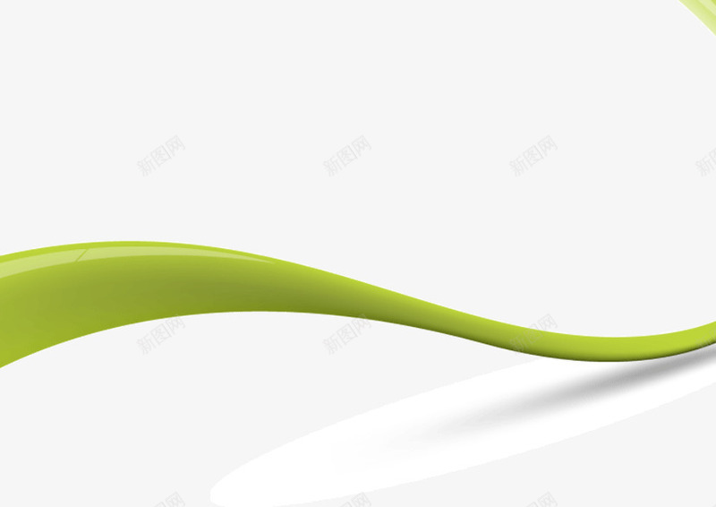 绿色柔和曲线装饰几何png免抠素材_新图网 https://ixintu.com 几何 曲线 柔和 绿色 装饰