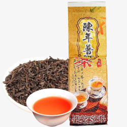 陈年普洱茶素材