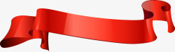 手红红色丝带堆叠的长丝带矢量图高清图片