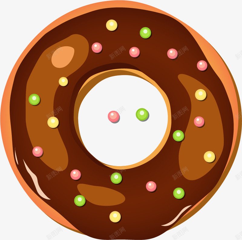 手绘多彩甜甜圈png免抠素材_新图网 https://ixintu.com 多彩 巧克力 手绘 水彩 甜甜圈 糖果 美食