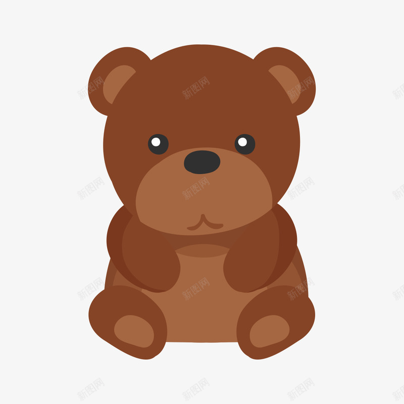 玩偶小熊图标png_新图网 https://ixintu.com 卡通形象 图标 小动物 小熊 布娃娃 棕色熊 玩偶 玩具