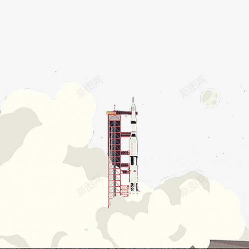 起飞的航天飞机png免抠素材_新图网 https://ixintu.com 烟雾 简约 航天飞机 起飞