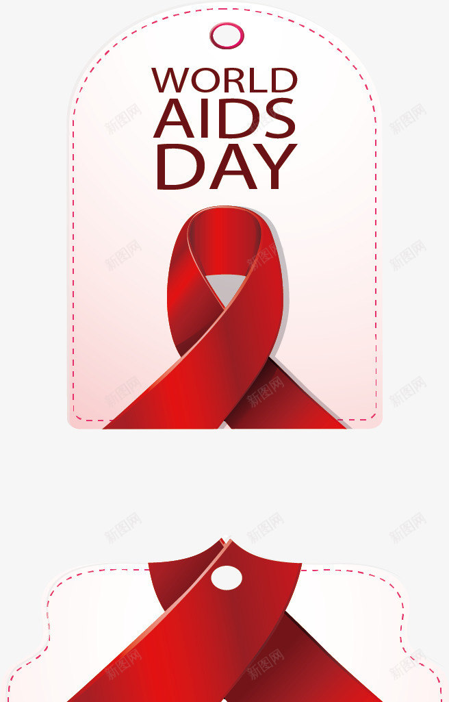 世界艾滋病日标签png免抠素材_新图网 https://ixintu.com 世界 健康 慈善 支持 标签 生活 红丝带 红色 艾滋病 象征