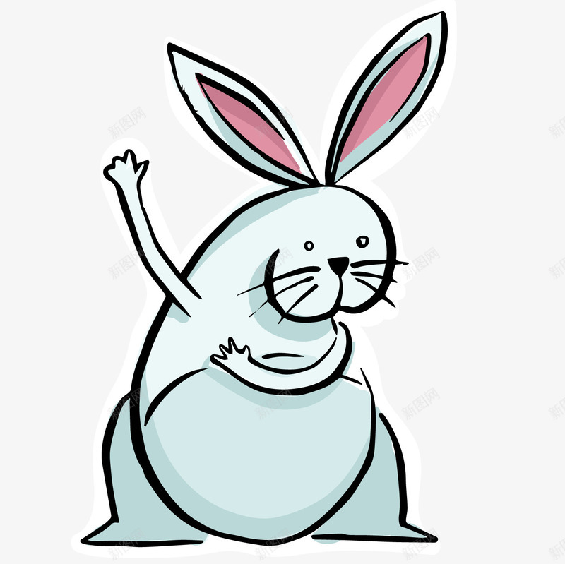 卡通复活节兔子png免抠素材_新图网 https://ixintu.com 卡通复活节兔子 卡通复活节兔子免费png下载 复活节兔子 鼠绘复活节兔子矢量图
