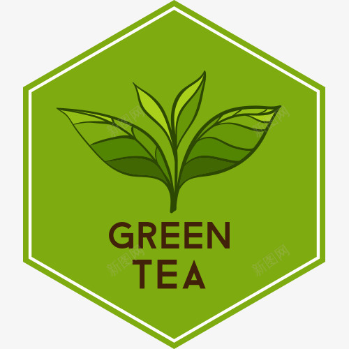 茶叶图标png_新图网 https://ixintu.com 创意 图标 绿色 茶叶