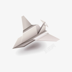 灰色折纸飞机素材
