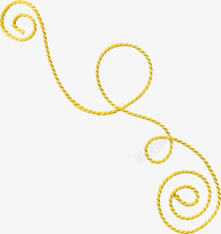尼龙绳金色尼龙绳装饰高清图片