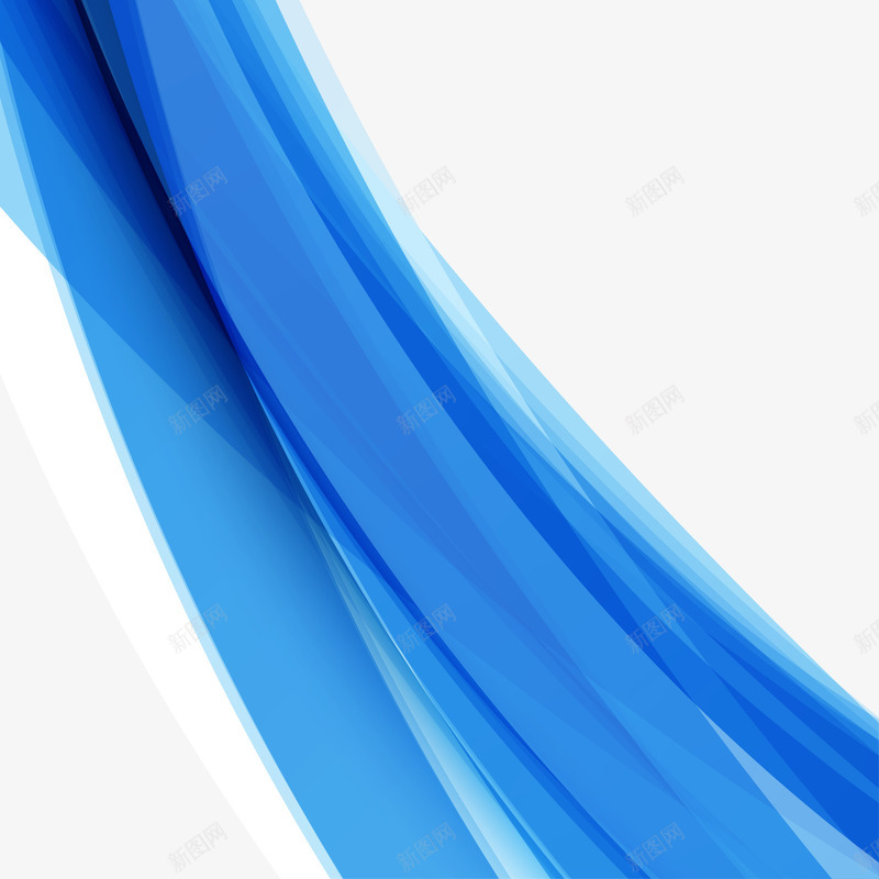 蓝色曲线边框png免抠素材_新图网 https://ixintu.com 曲线边框 波浪 波浪素材 科技波浪 科技波浪边框 蓝色波浪 蓝色科技波浪边框 装饰海报波浪
