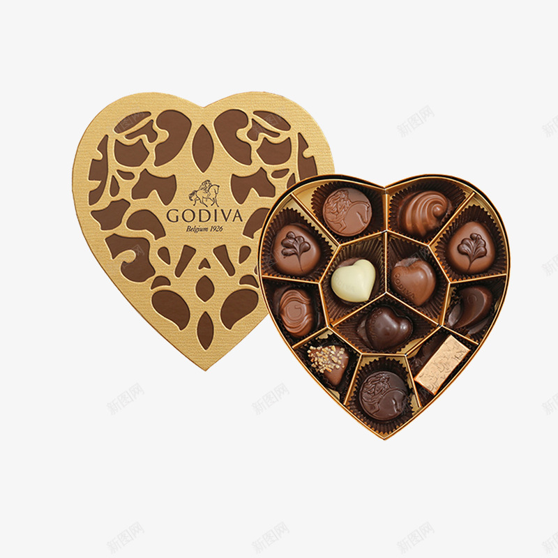 一盒爱心礼物巧克力png免抠素材_新图网 https://ixintu.com 巧克力 意大利巧克力 甜食 礼物设计 糖果 进口食品 酒心巧克力