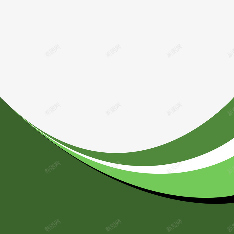 绿色曲线矢量图ai免抠素材_新图网 https://ixintu.com 曲线 绿色 设计 矢量图
