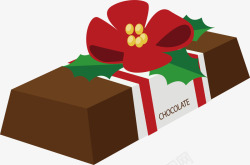 圣诞节礼物巧克力矢量图素材