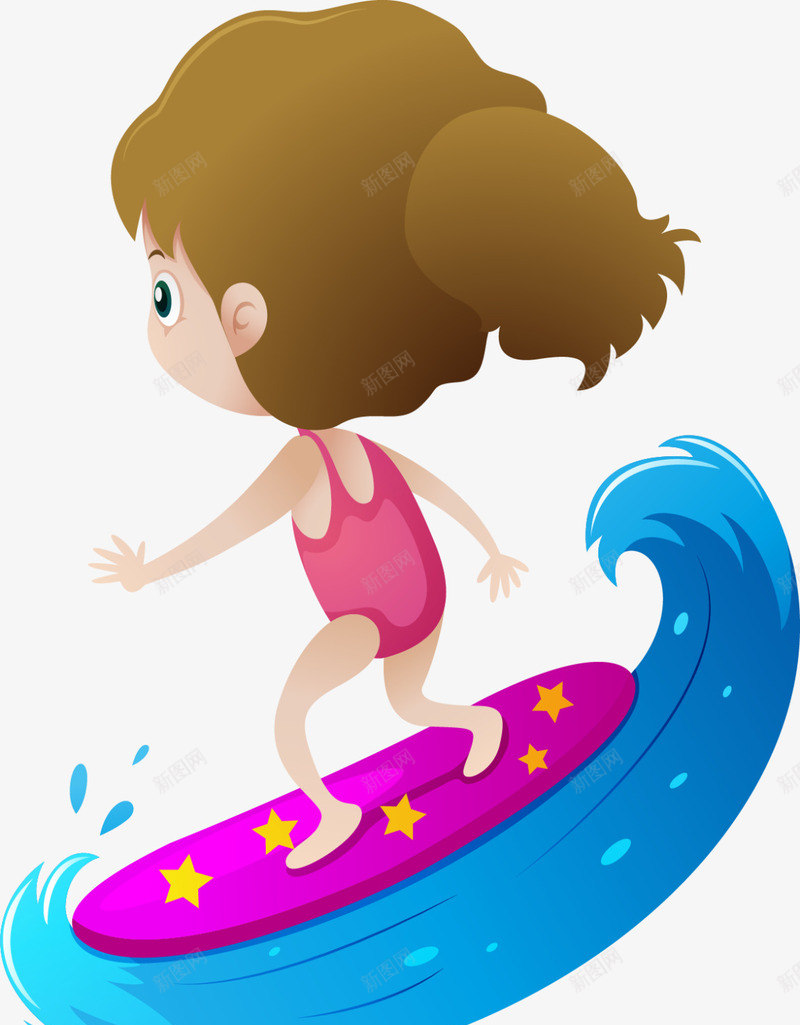 夏季激情冲浪的女孩png免抠素材_新图网 https://ixintu.com 冲浪的女孩 冲浪运动 夏天冲浪 夏季冲浪 海浪 激情冲浪