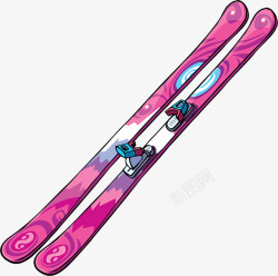 粉色滑雪板粉色滑雪板高清图片
