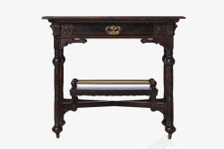 棕色木桌棕色历史悠久的木桌古代器物实物高清图片