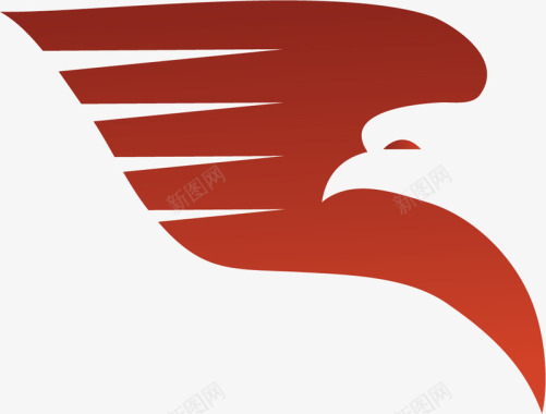 卡通扁平小鸟装饰logo图标图标