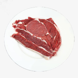 牛矢量图片烧烤牛眼肉肉片高清图片