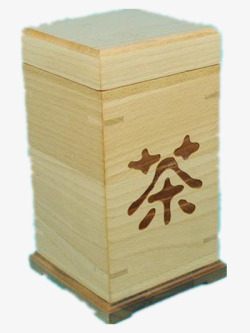 淡雅茶叶盒木制茶叶盒高清图片