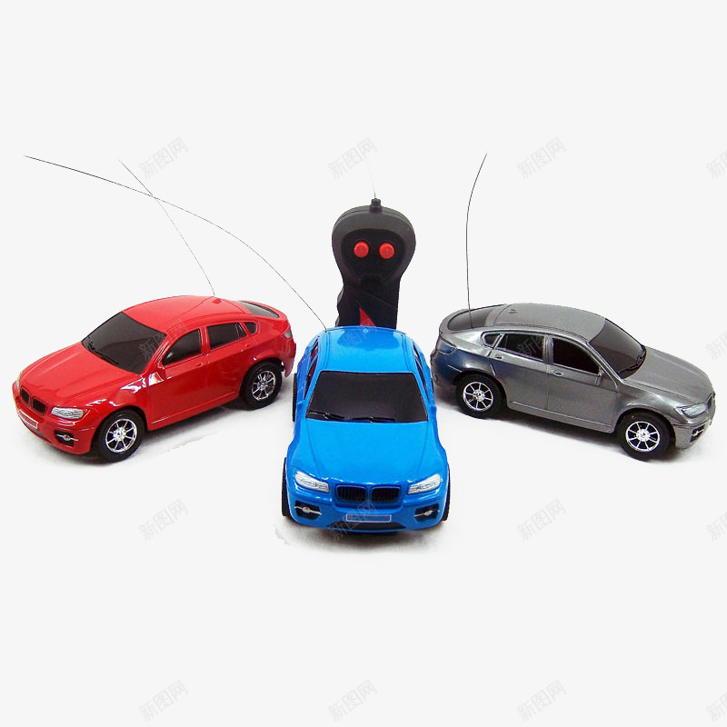 三辆遥控车png免抠素材_新图网 https://ixintu.com 玩具 赛车 跑车 遥控器 遥控车