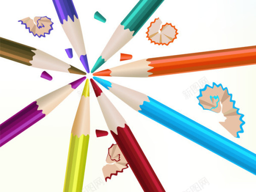 彩色铅笔图标组合2图标