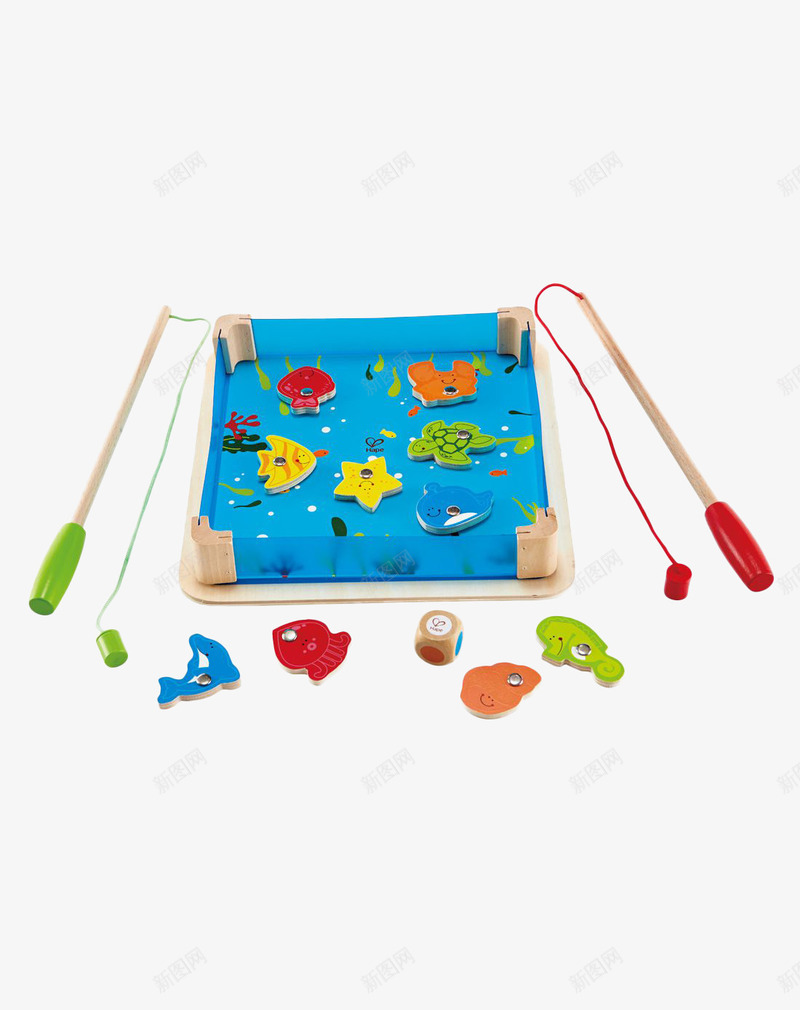儿童钓鱼玩具png免抠素材_新图网 https://ixintu.com 产品实物 水池 游戏 玩具 钓鱼