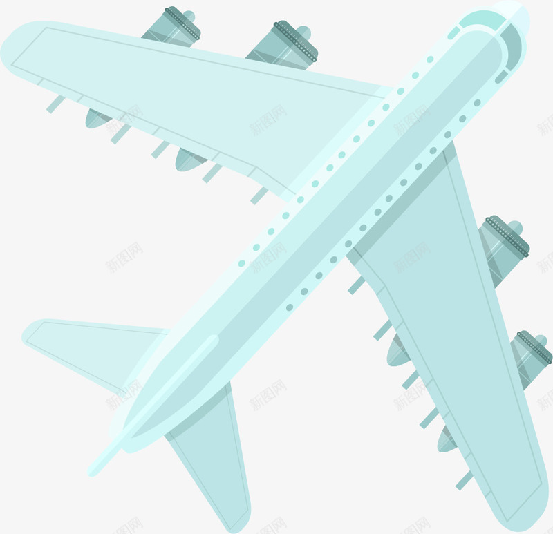 卡通飞机装饰图案png免抠素材_新图网 https://ixintu.com 一架飞机 交通工具 免抠PNG 出行 旅游 旅行 航空公司