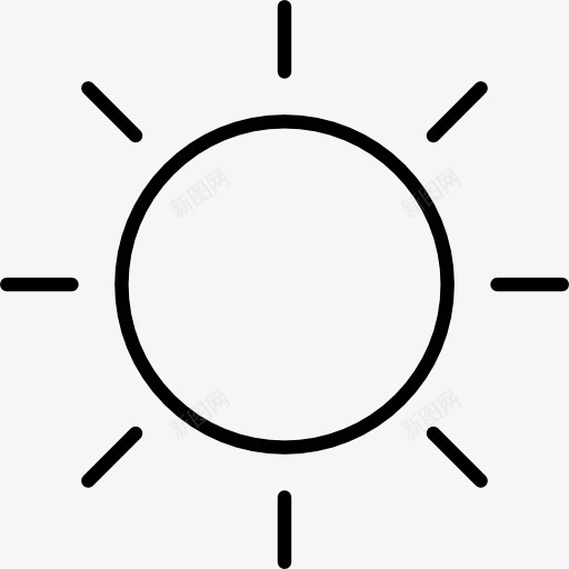 夏天的太阳图标png_新图网 https://ixintu.com 亮度 夏天 夏季 天 天气 明亮的 阳光
