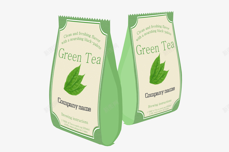 茶叶包装盒psd_新图网 https://ixintu.com 包装 绿色 茶叶 装饰
