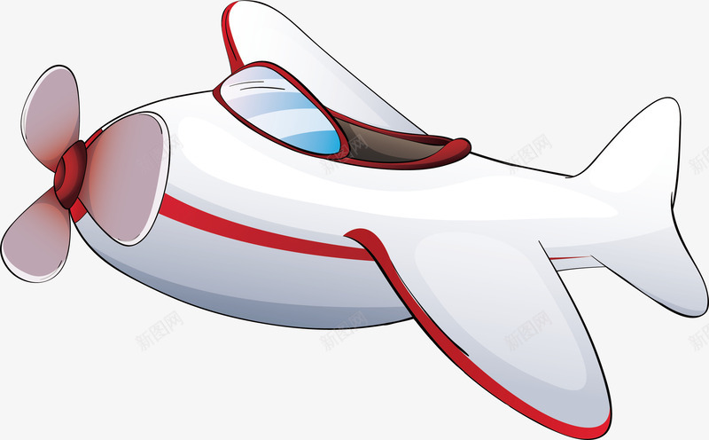 飞行的客机png免抠素材_新图网 https://ixintu.com 俯瞰 俯视图 卡通 客机俯视图 小客机俯视图 螺旋桨 飞机俯视图 飞行