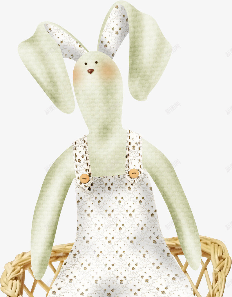 坐着的兔子png免抠素材_新图网 https://ixintu.com 兔子 可爱兔子 椅子