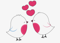 两只小鸟png免抠素材_新图网 https://ixintu.com 一对小鸟 卡通 小鸟 情侣 手绘 爱心