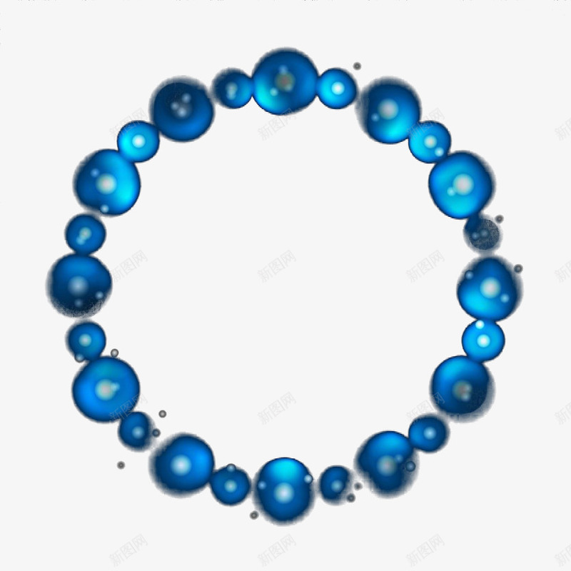 蓝色圆形组合光圈png免抠素材_新图网 https://ixintu.com 光圈 发光 发光圈 圆 效果素材 炫彩 蓝色