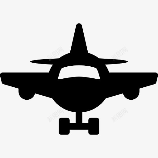 飞机正面图标png_新图网 https://ixintu.com 机场 运输 飞机 飞行