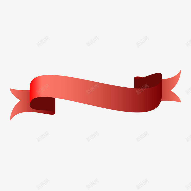红色丝带标题横幅png免抠素材_新图网 https://ixintu.com 丝带 标题 横幅 红色