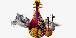 琵琶古琴中国古代琵琶琴高清图片