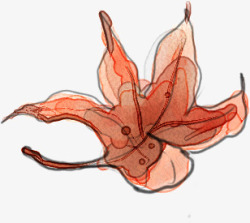 手绘艺术枫叶造型素材