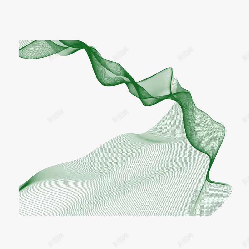 绿色立体渲染曲线矢量图ai免抠素材_新图网 https://ixintu.com 曲线 渲染 立体 绿色 矢量图