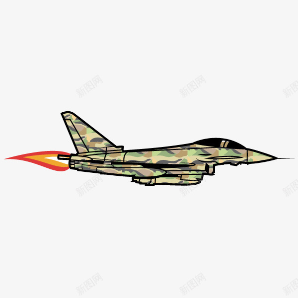 军用飞机png免抠素材_新图网 https://ixintu.com 卡通飞机 迷彩颜色飞机 飞行的飞机