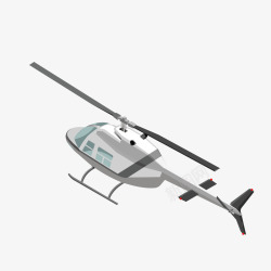 装饰直升飞机卡通直升飞机矢量图高清图片