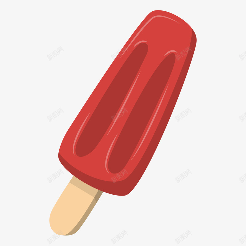 创意红色冰淇淋矢量图ai免抠素材_新图网 https://ixintu.com 冰淇淋 创意设计 卡通 可爱 夏天气息 夏季 夏日 插画 果汁 水果 红色 美味 饮品 矢量图