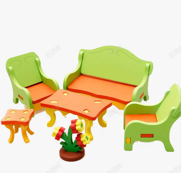 儿童家具玩具png免抠素材_新图网 https://ixintu.com 家具 玩具 绿色