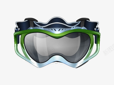 酷炫眼镜png免抠素材_新图网 https://ixintu.com 产品实物 儿童 滑雪 眼镜 运动