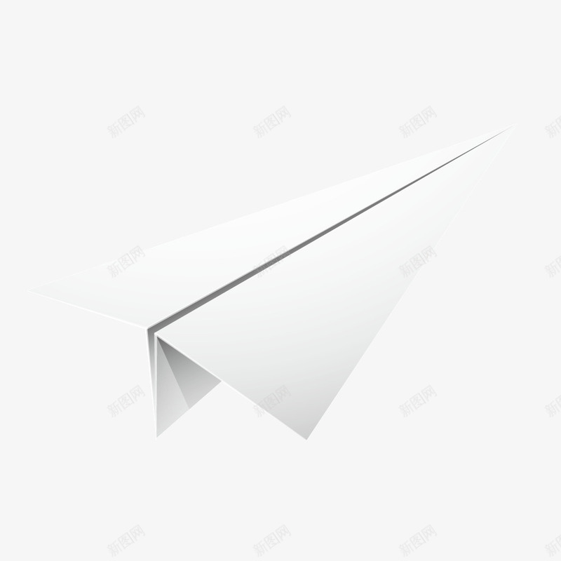 折纸飞机png免抠素材_新图网 https://ixintu.com 折纸 白色 纸飞机