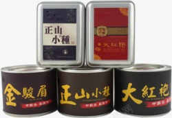 金骏眉大红袍茶叶小种包装素材