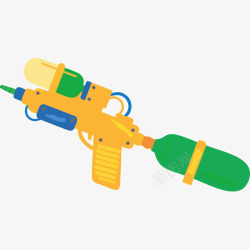彩色玩具水枪素材