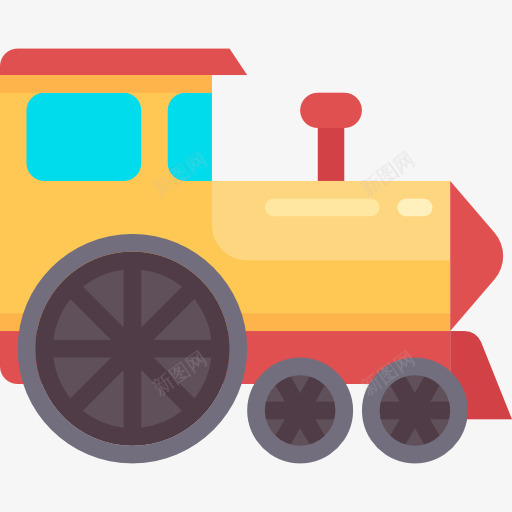 火车图标png_新图网 https://ixintu.com Q版小火车 交通 儿童 婴儿玩具 机车 火车 玩具 运输 铁路
