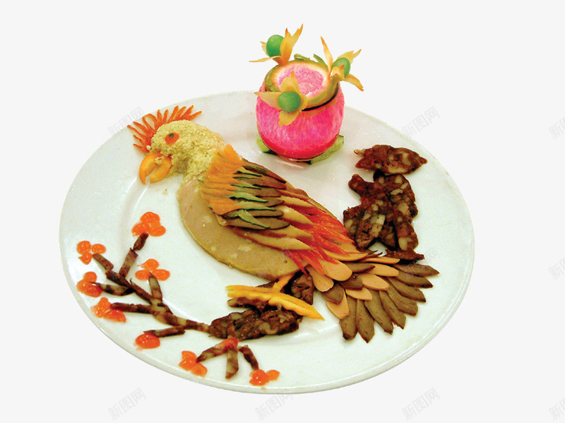 盘子里的小鸟雕刻png免抠素材_新图网 https://ixintu.com 产品实物 小鸟 小鸟雕刻 菜品 食品餐饮 餐饮