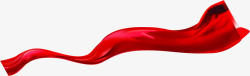 红色漂浮丝带企业素材